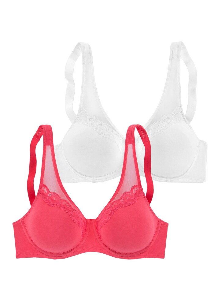 PETITE FLEUR BH Damen Größe 75 pitaya / weiß