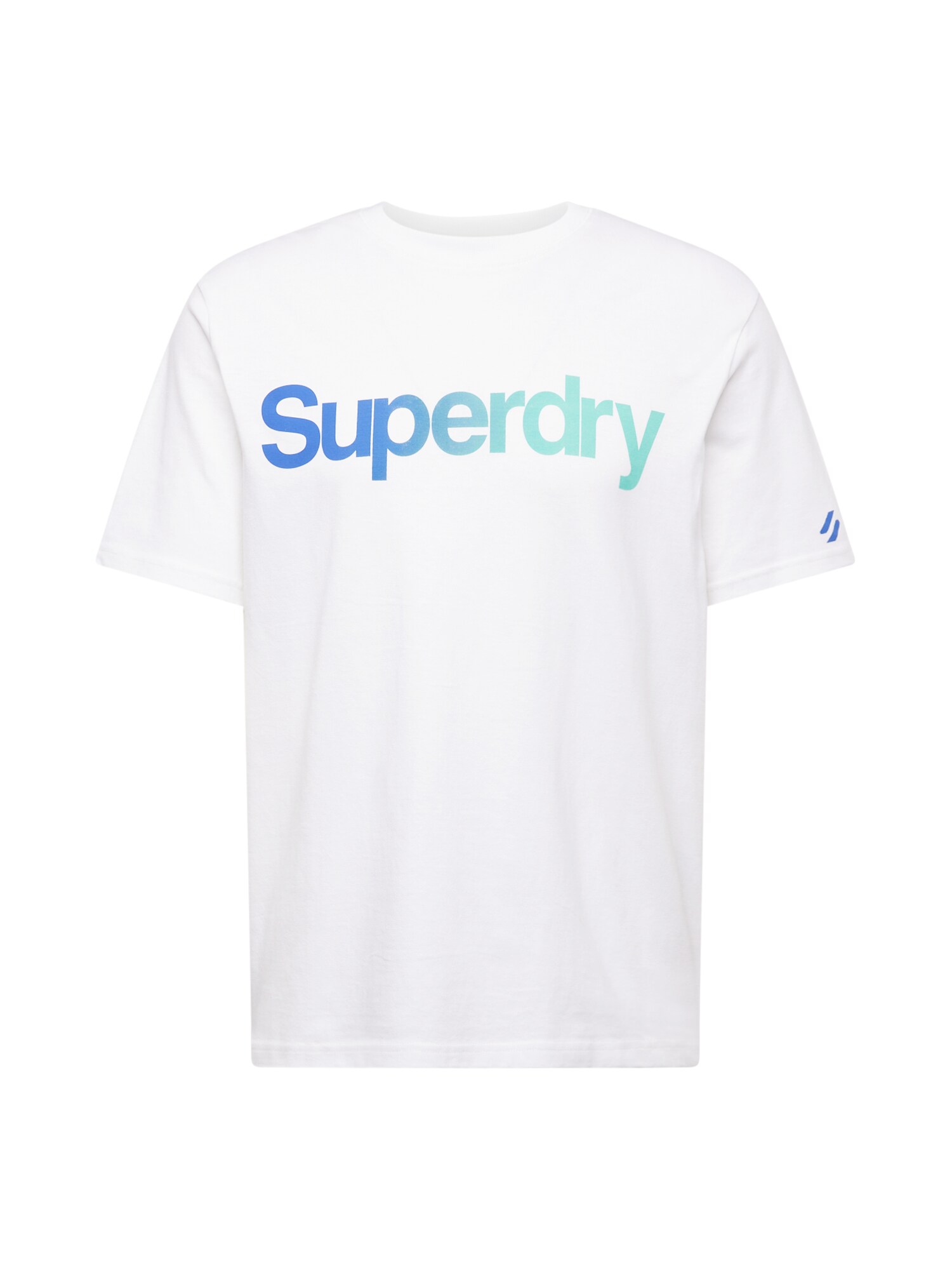 Superdry & Co Tricou  albastru / albastru aqua / alb