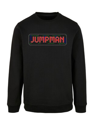 F4NT4STIC Sweatshirt ‘Retro Gaming Jumpman’ Blauw / Groen / Rood / Zwart