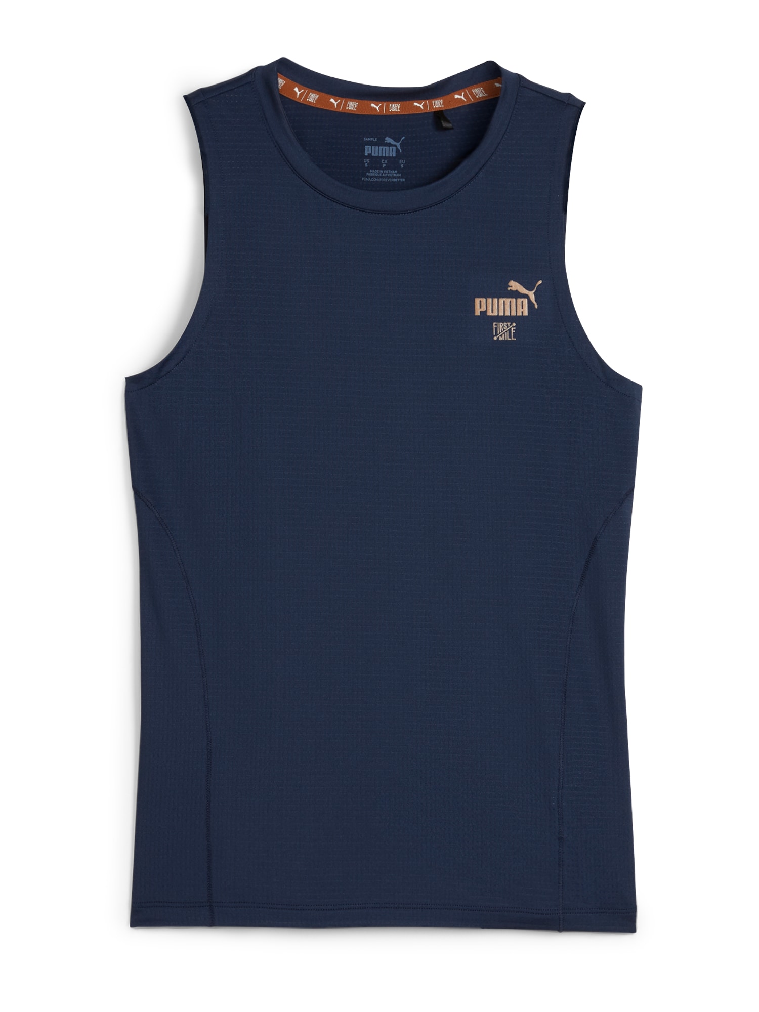 PUMA Sportiniai marškinėliai be rankovių 'First Mile' tamsiai mėlyna