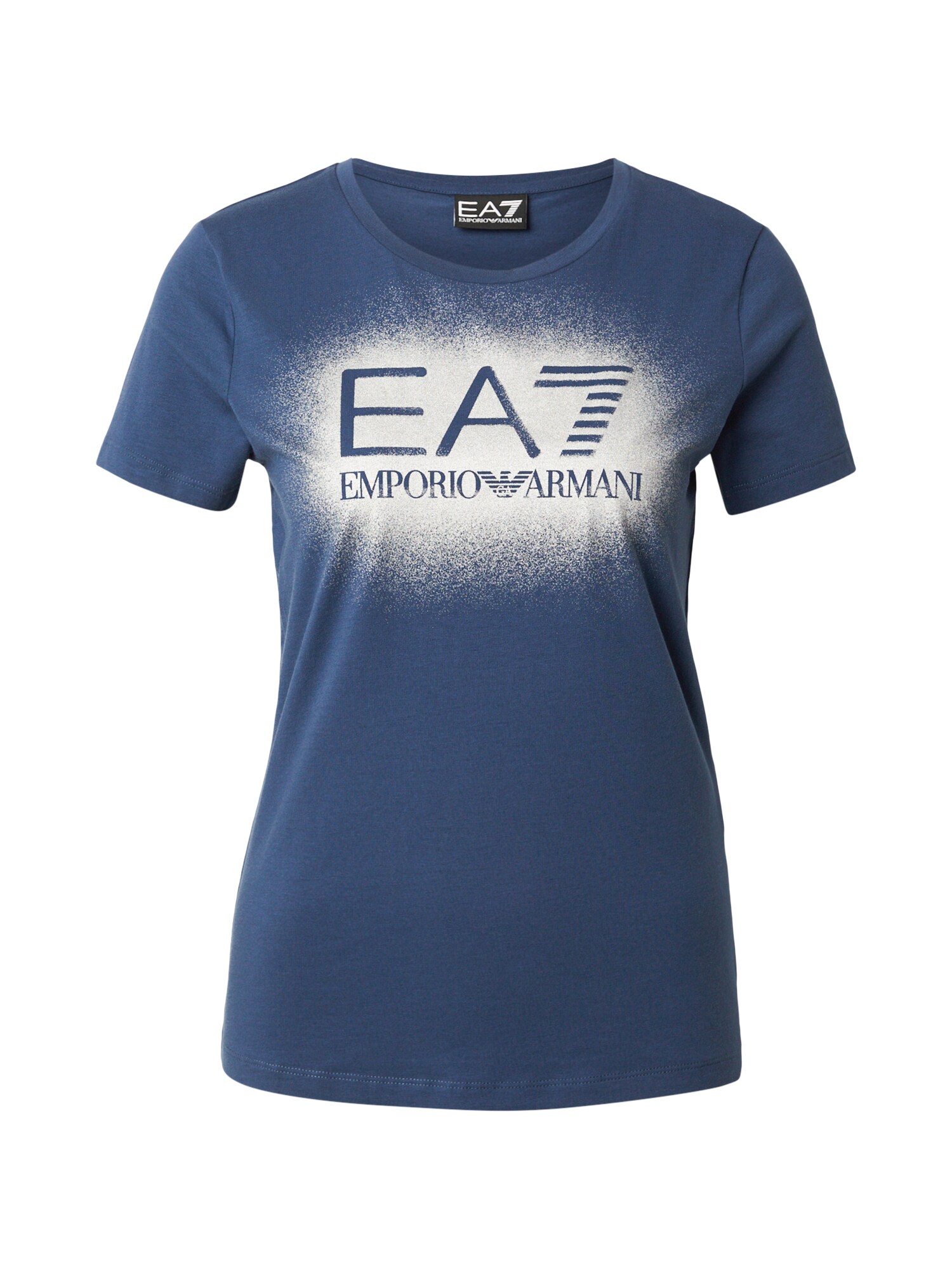 EA7 Emporio Armani Tricou  albastru / alb