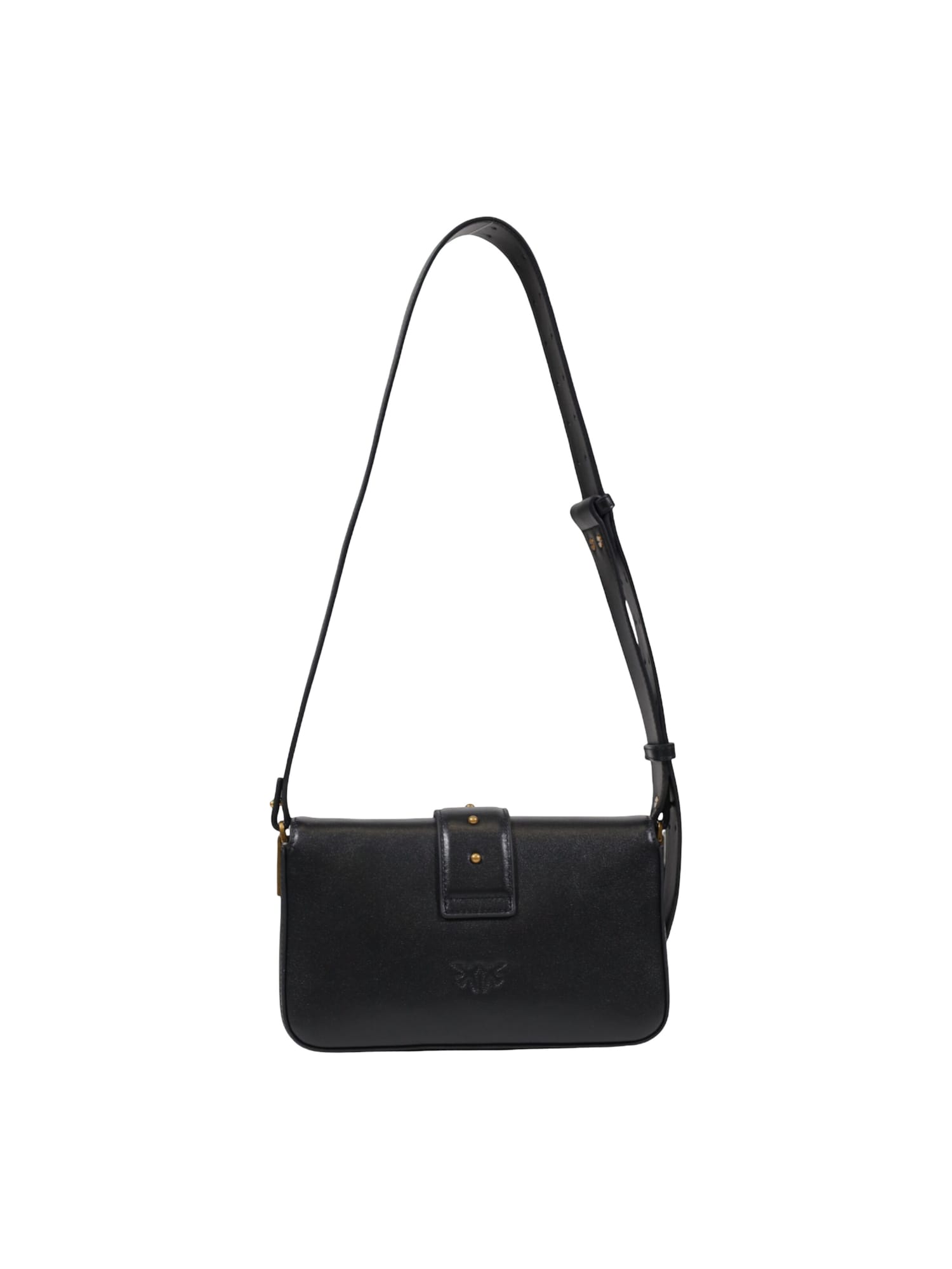 PINKO Bolso de hombro 'LOVE ONE MINI SLOUCHY FL VITELLO 104340 A0QO'  negro – imagen 3