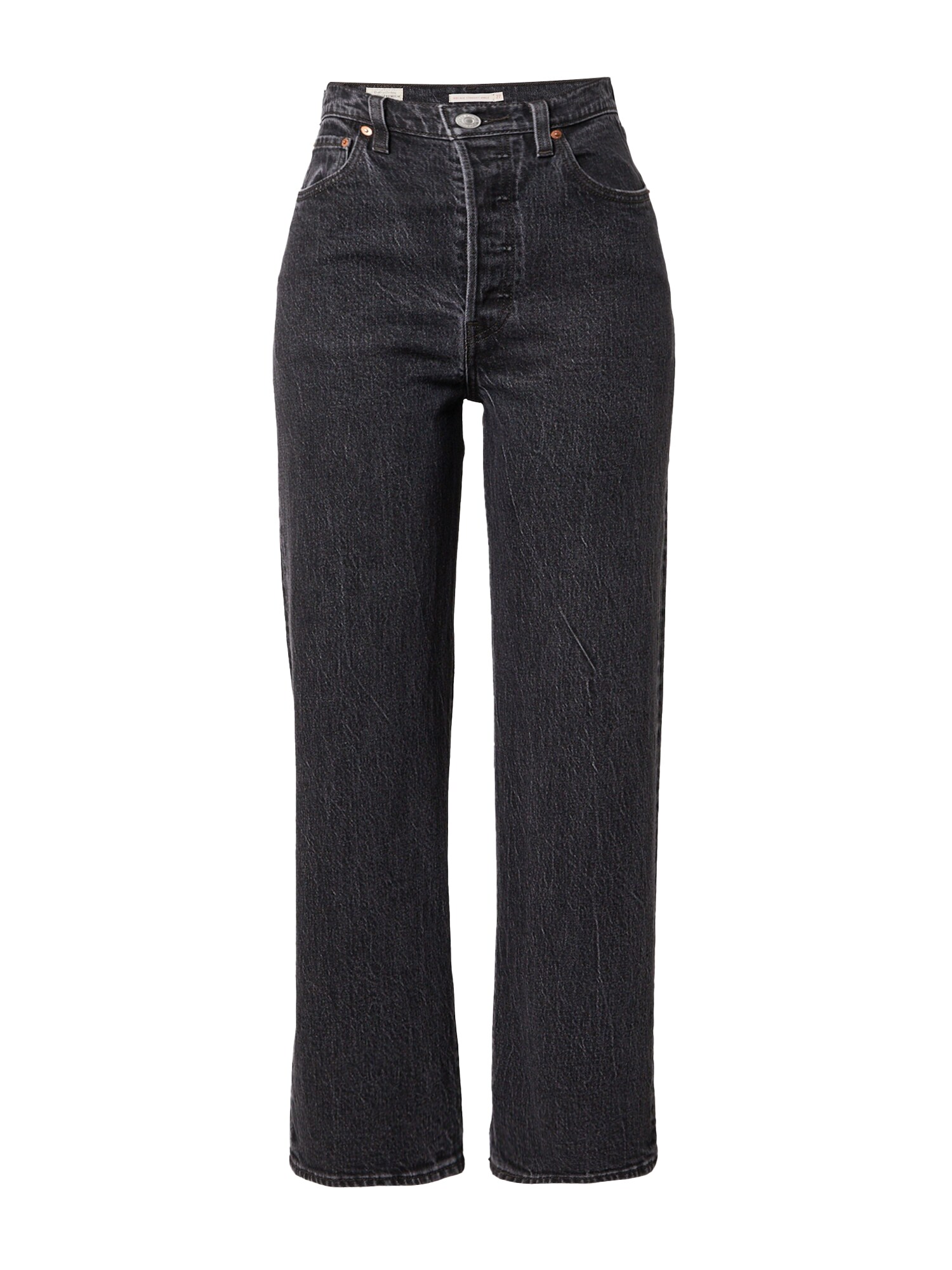 LEVI'S Traperice 'RIBCAGE'  crni traper