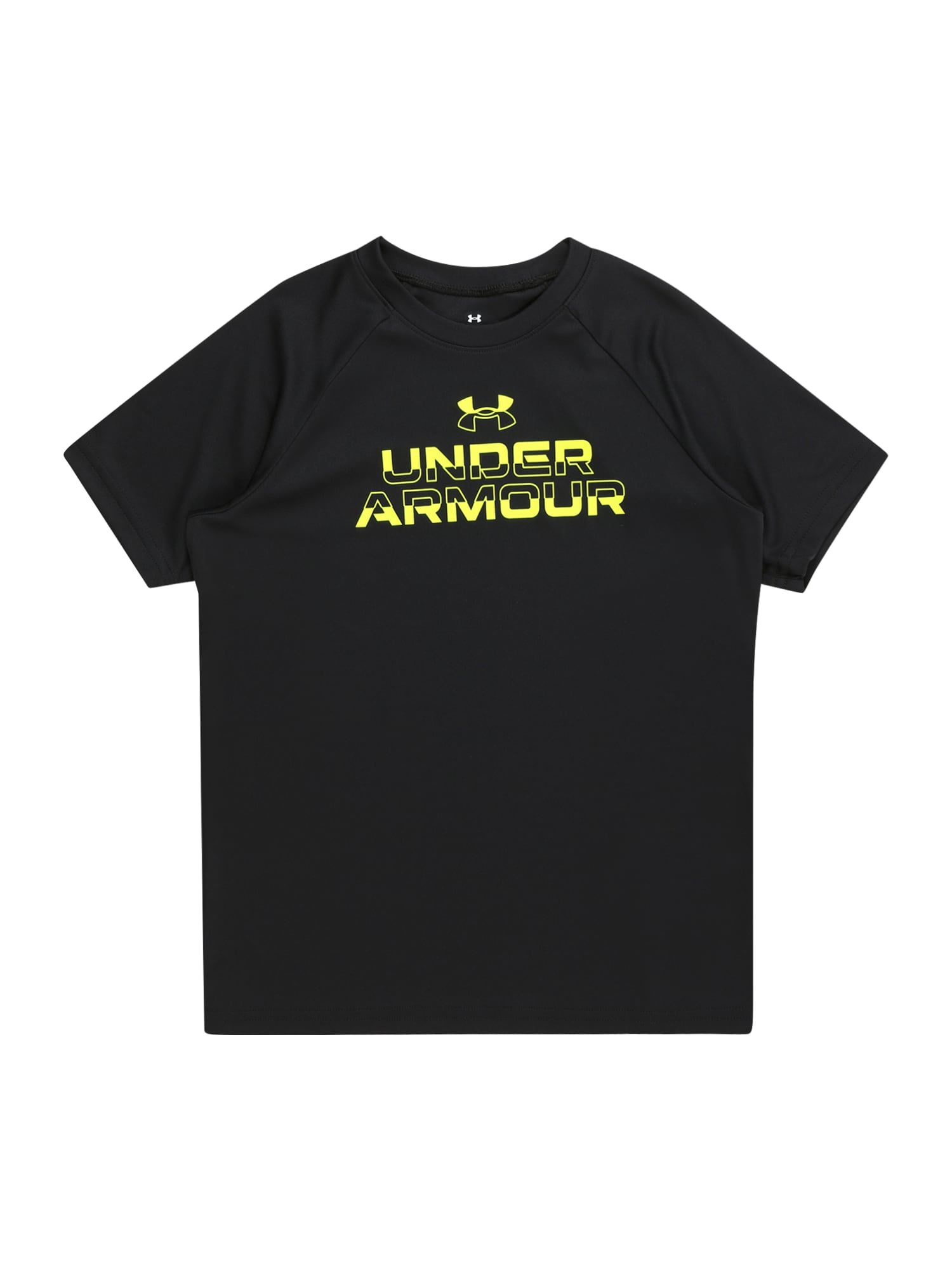 UNDER ARMOUR Tehnička sportska majica 'Tech Split'  žuta / crna
