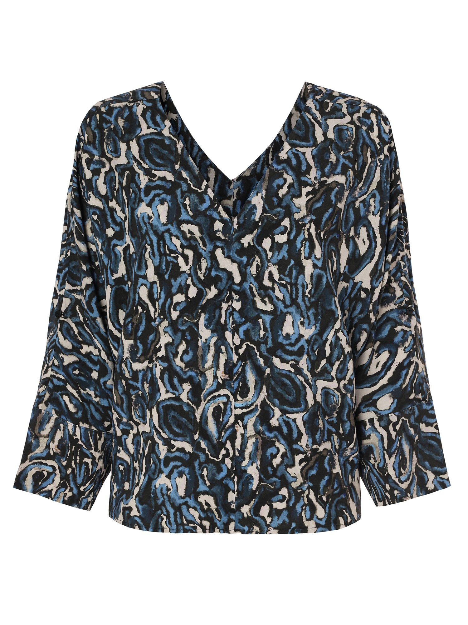 TATUUM Bluză  bleumarin / negru / alb