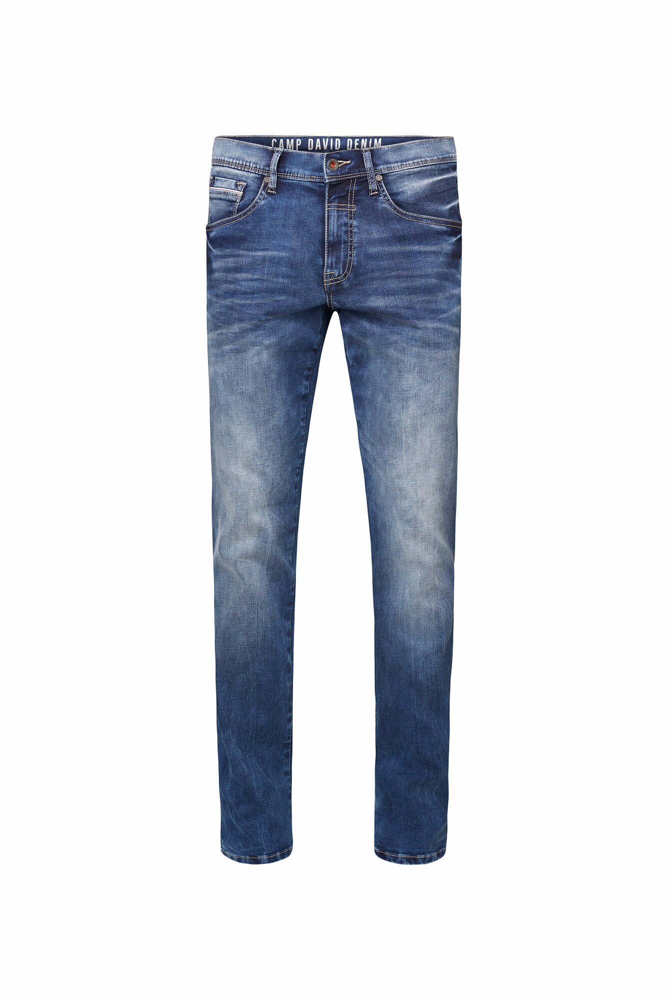 CAMP DAVID Džínsy  modrá denim