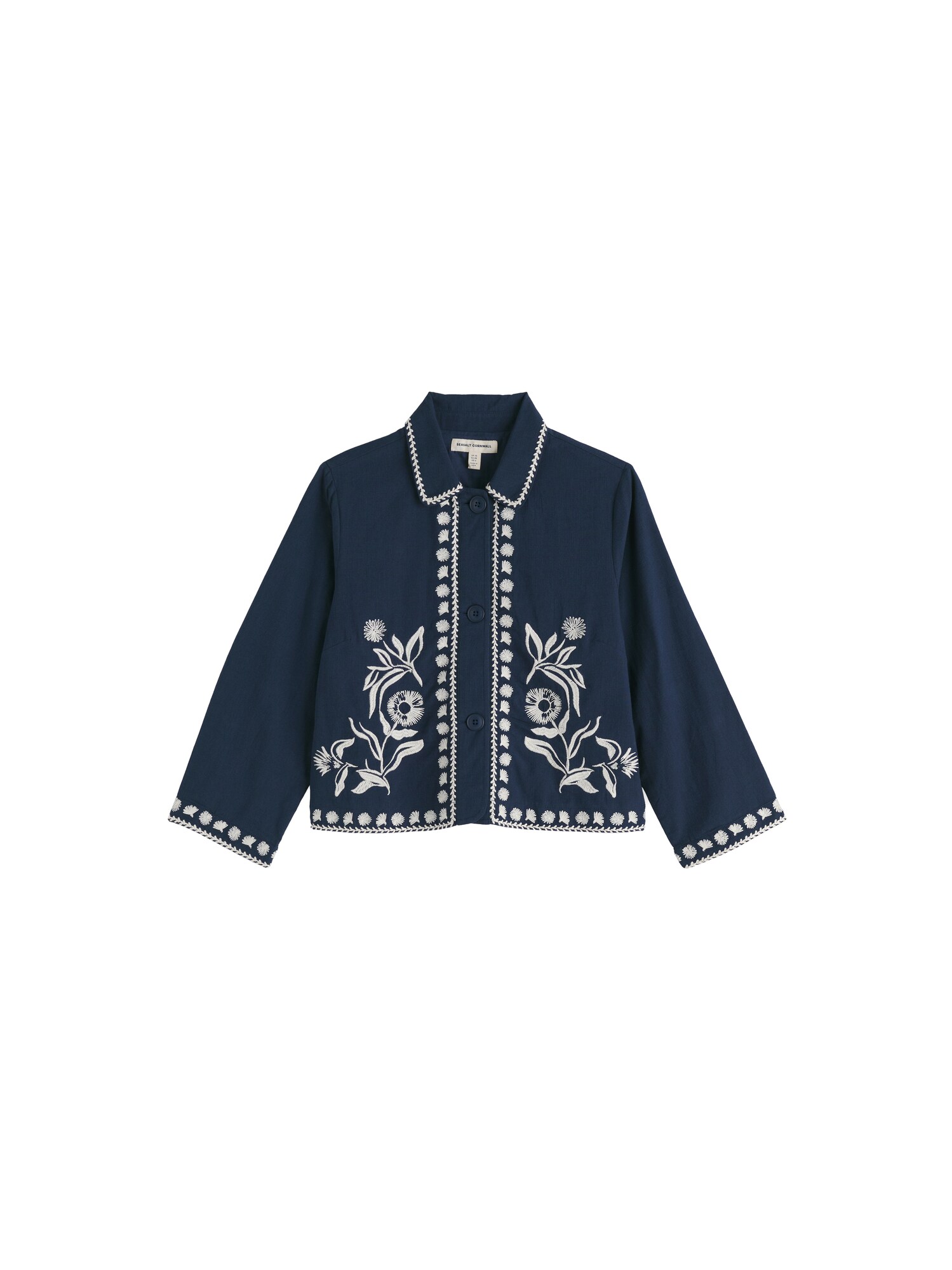 Seasalt Cornwall Chaqueta de entretiempo 'Sand Martin' navy / blanco