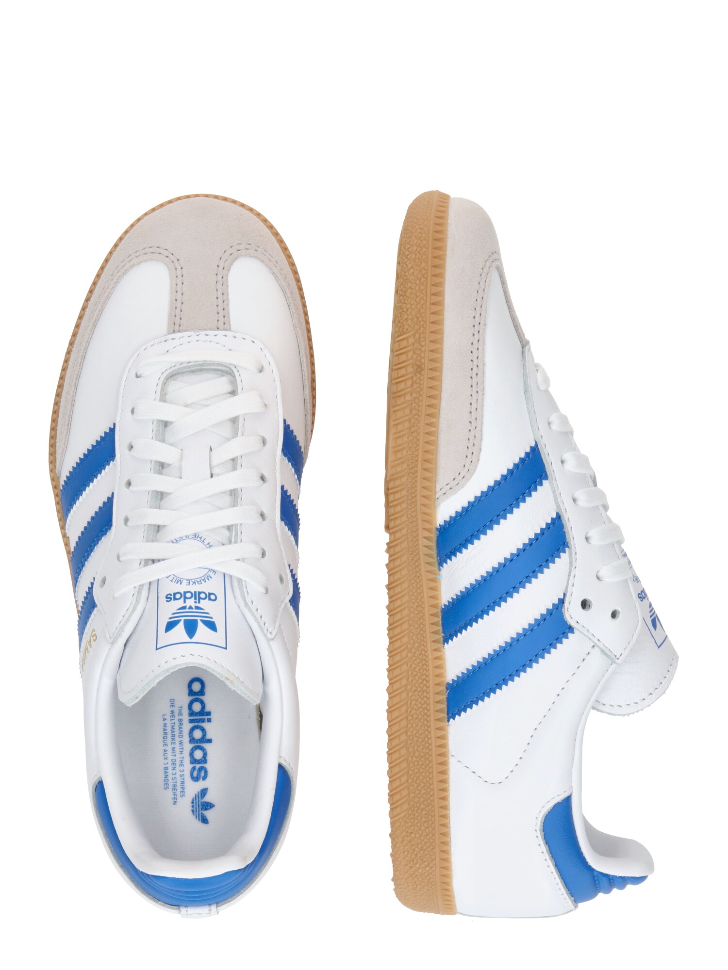 ADIDAS ORIGINALS Sportcipő 'SAMBA'  kék / taupe / fehér termék 2. képe