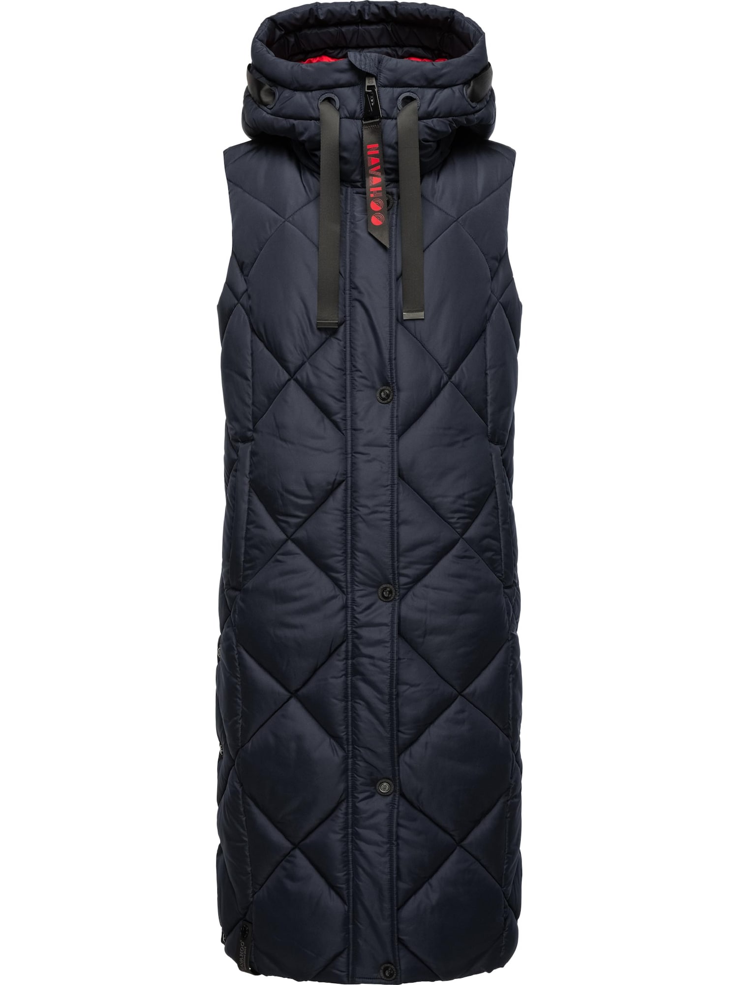 NAVAHOO Vestă Schnuckel  bleumarin / roșu rodie / negru