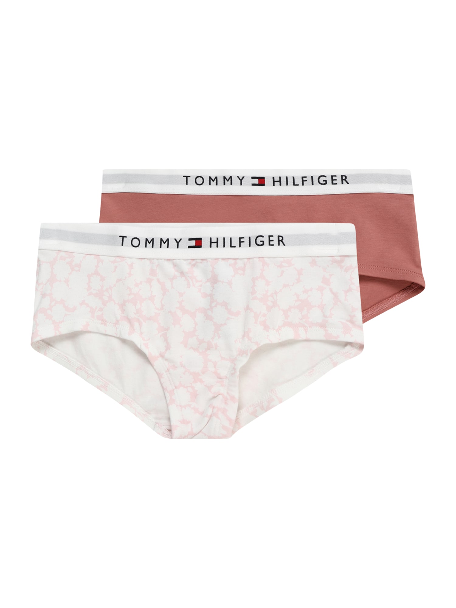 Tommy Hilfiger Underwear Apatinės kelnaitės rožių spalva / rožinė / balta
