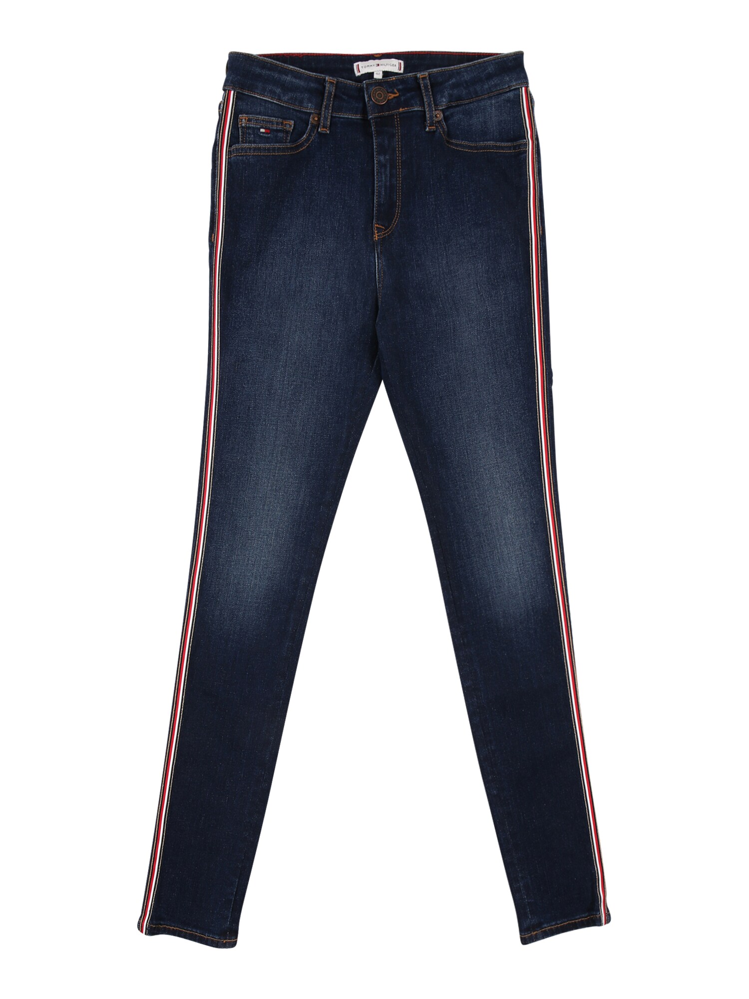 TOMMY HILFIGER Džinsai 'SYLVIA'  kobalto mėlyna / balta / raudona