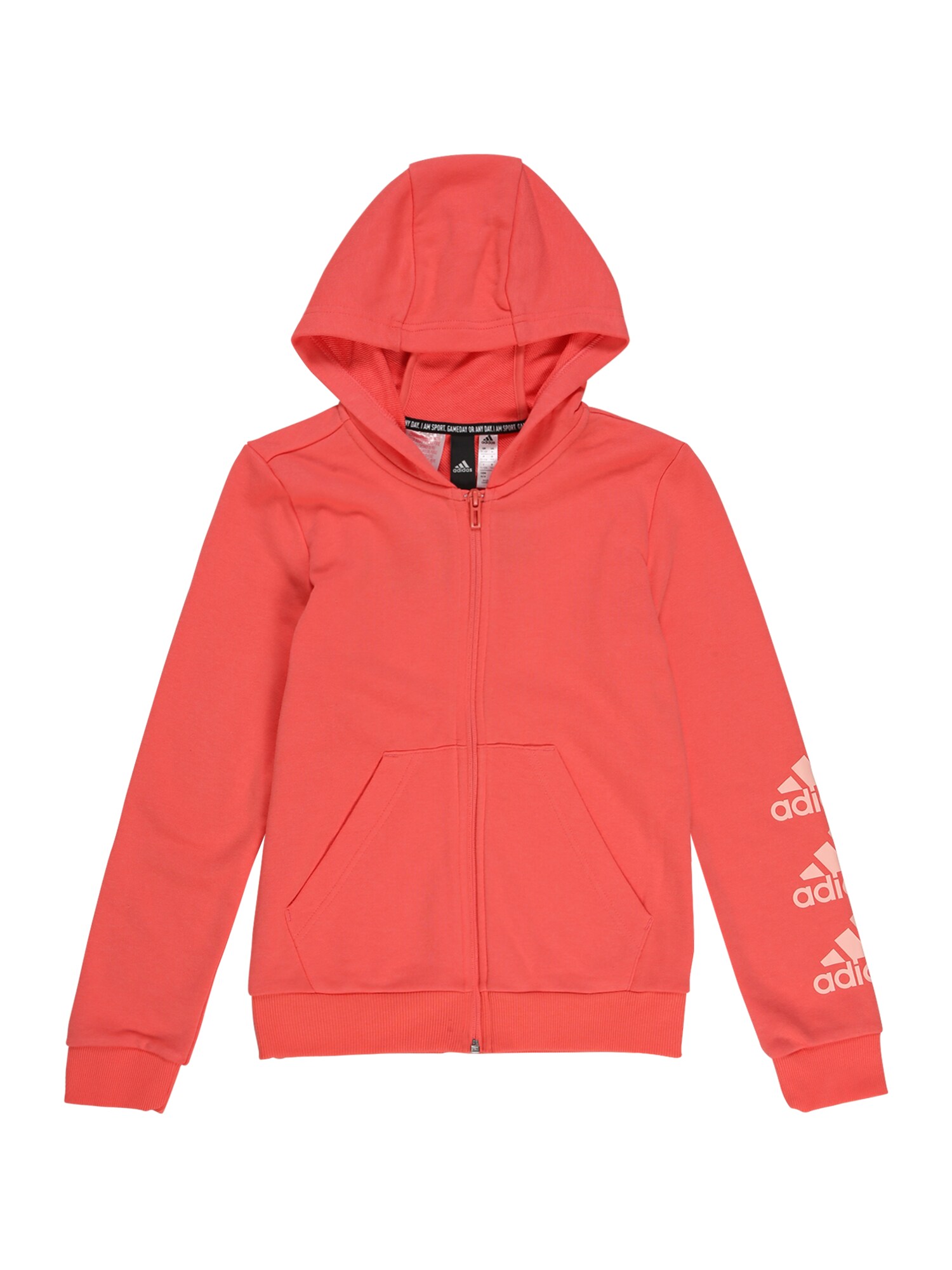 ADIDAS PERFORMANCE Sportinis džemperis  koralų splava / šviesiai rožinė