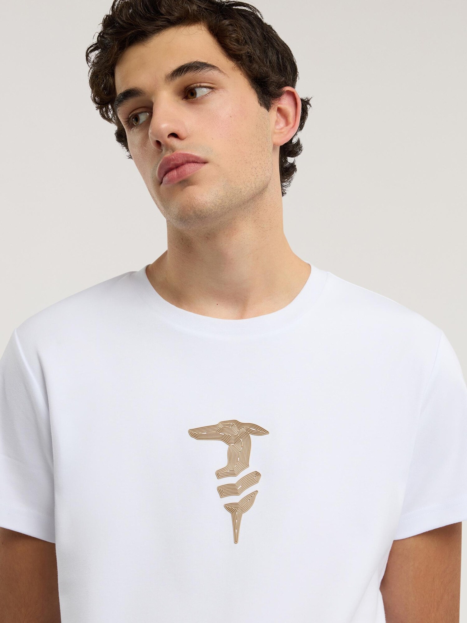 Trussardi Camiseta de fútbol  azafrán / blanco – imagen 4