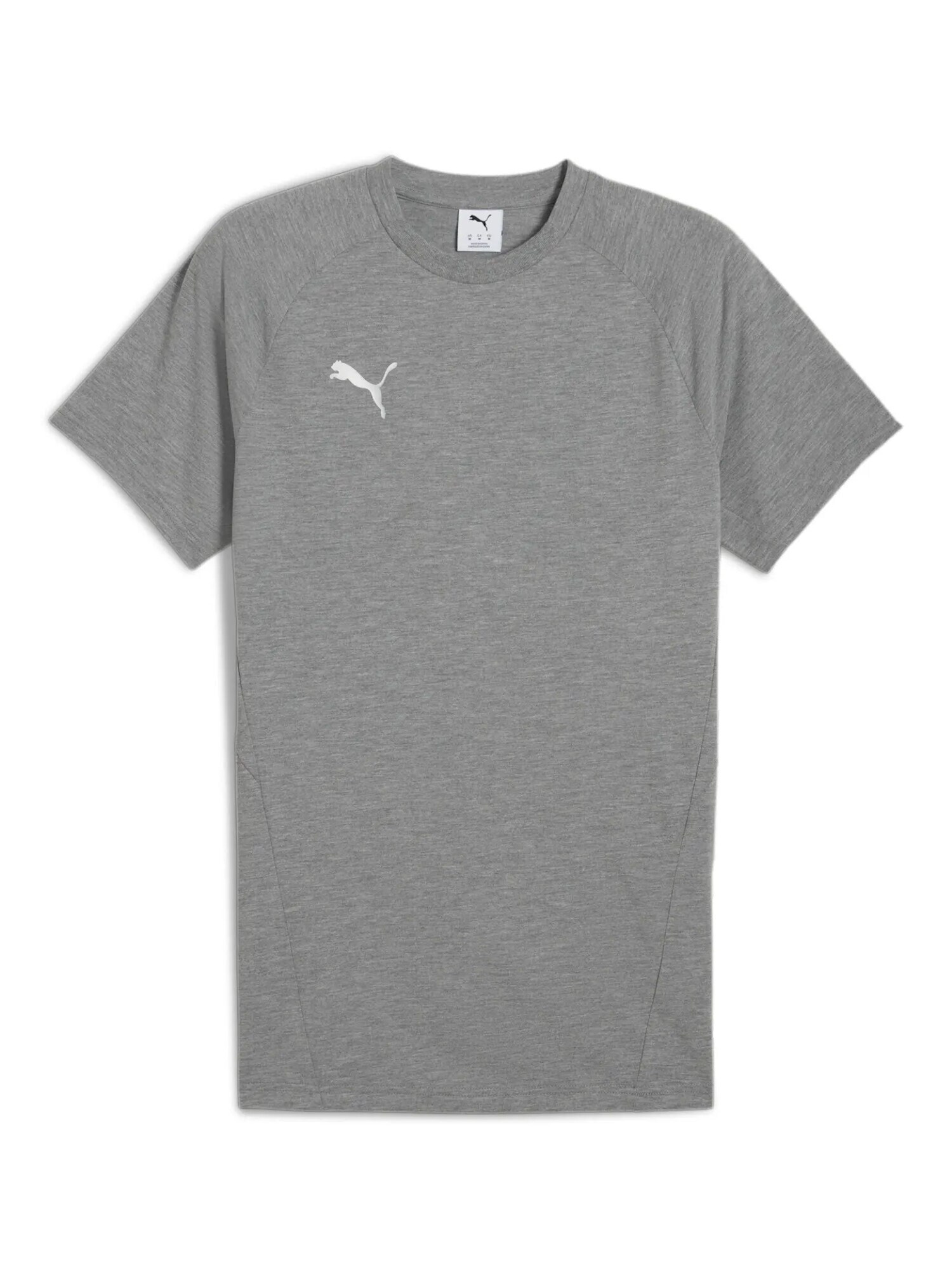 PUMA Tricou funcțional TeamEvostripe  gri / alb