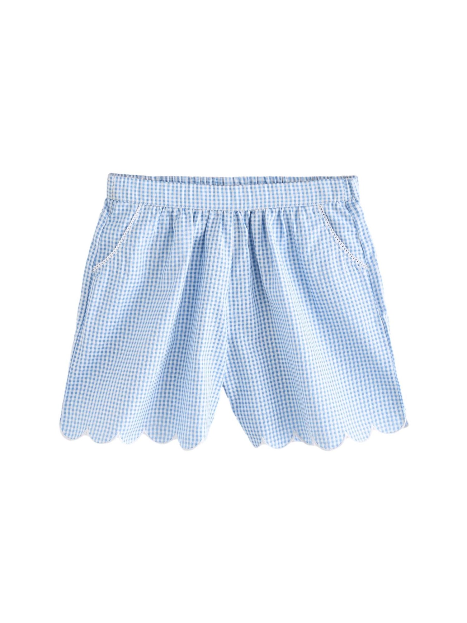 Next Pantaloni  albastru deschis / alb