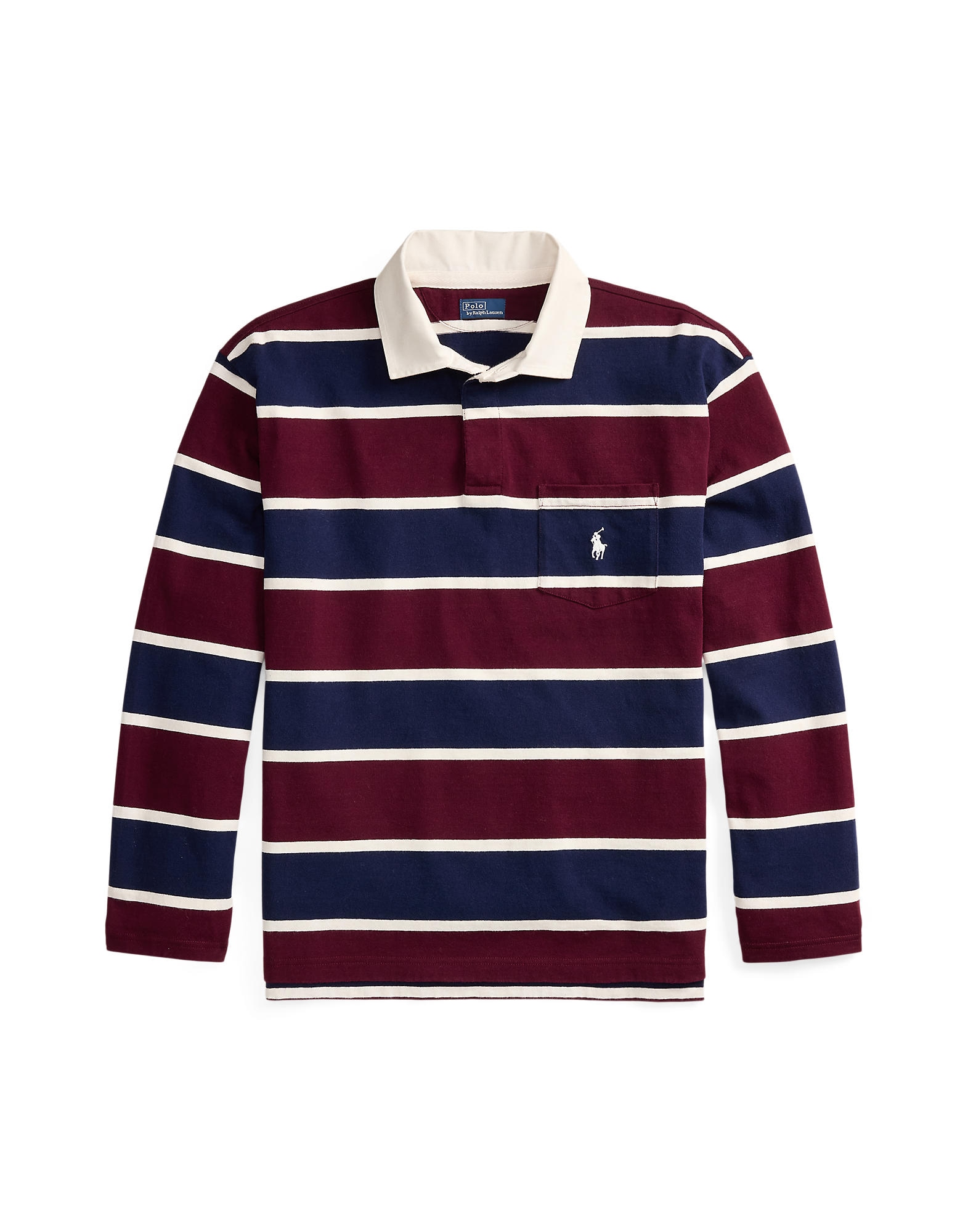 Polo Ralph Lauren Tricou bleumarin / roșu vin / alb