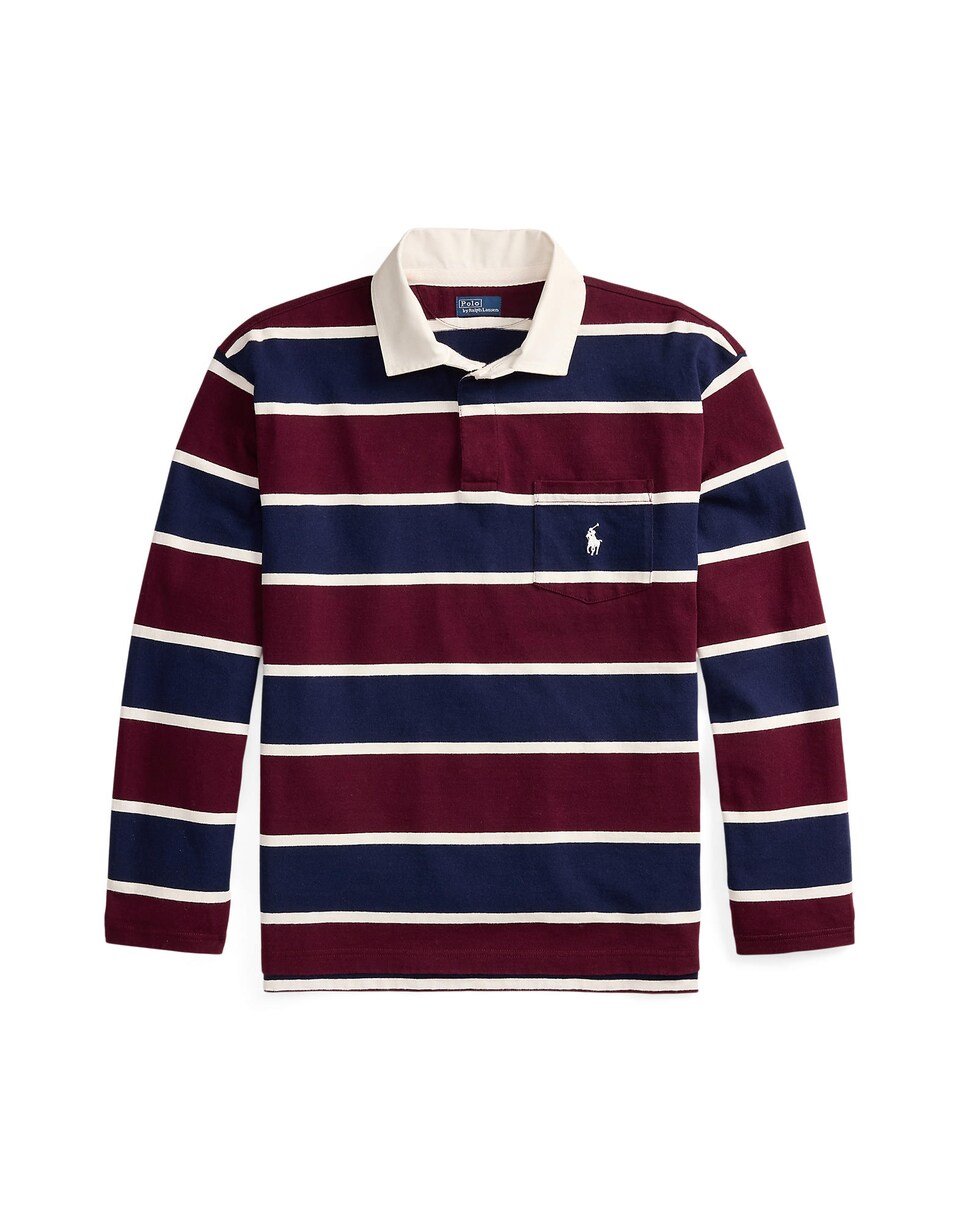 T-shirt marinblå / vinröd
