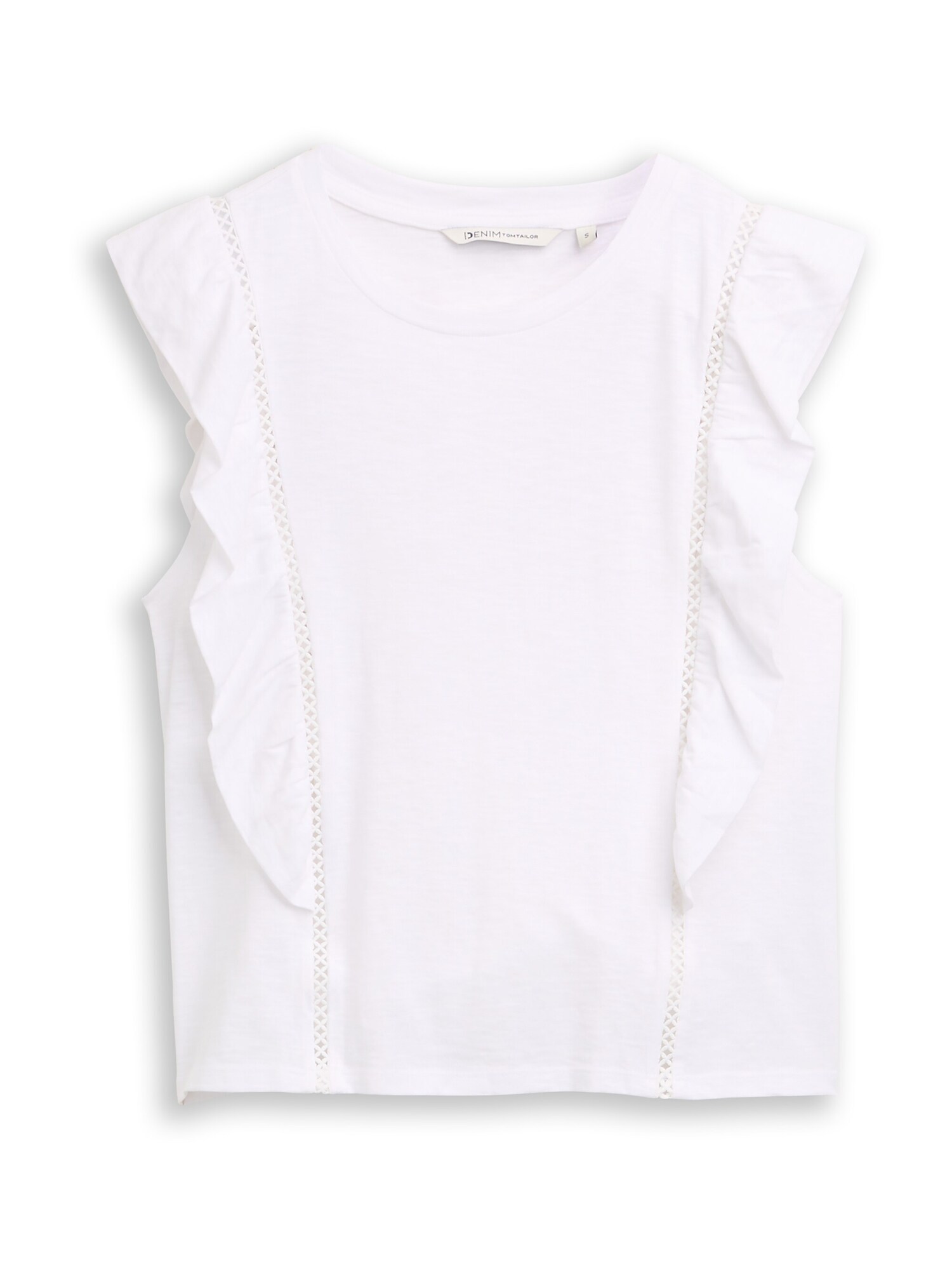 TOM TAILOR DENIM Tricou  alb