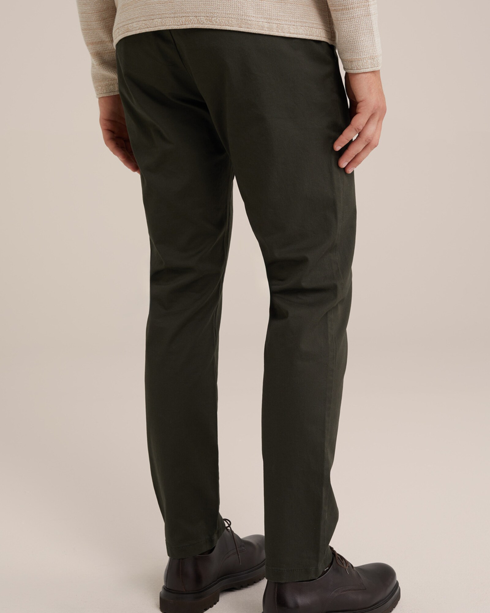 WE Fashion Chino nohavice tmavozelená (obrázok 4)