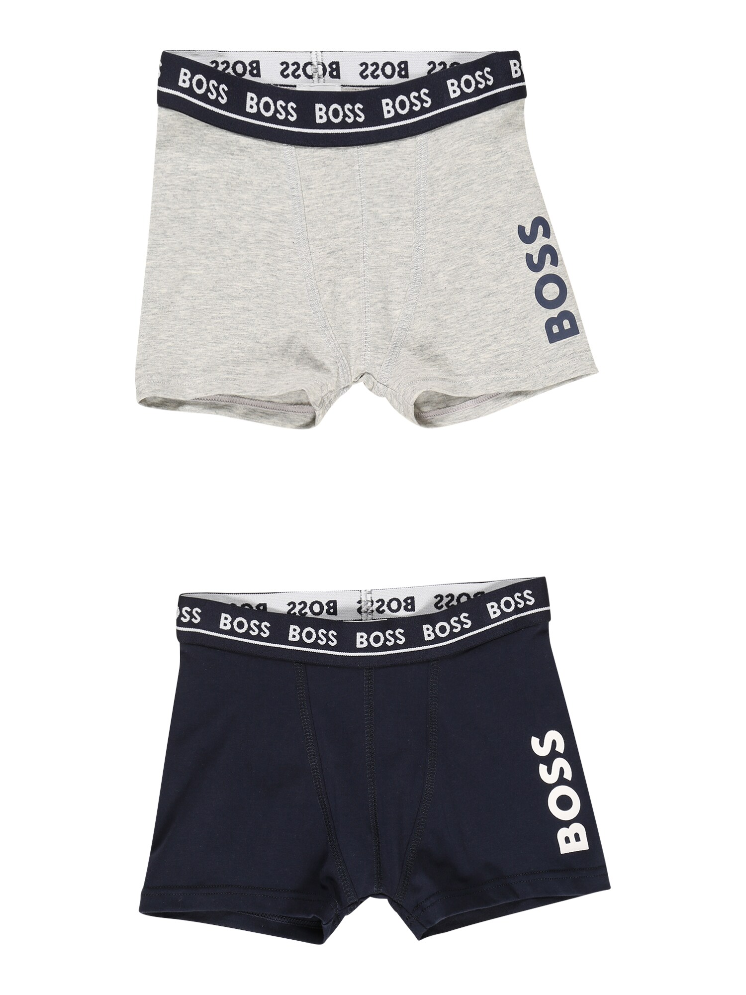 BOSS Kidswear Apatinės kelnaitės ultramarino mėlyna (skaidri) / margai pilka / balta