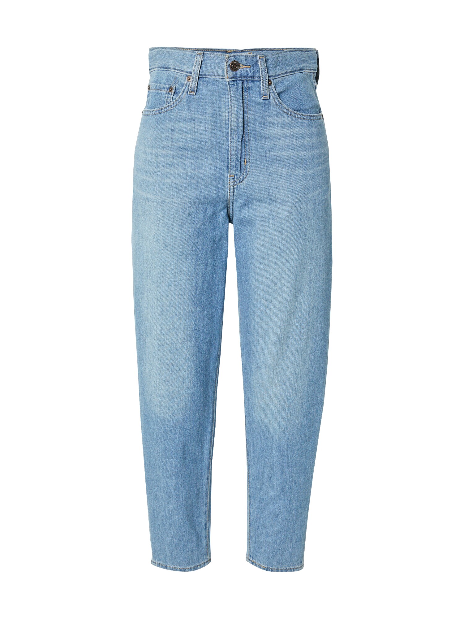LEVI'S Дънки 'HIGH LOOSE TAPER MED INDIGO - WORN IN'  син деним