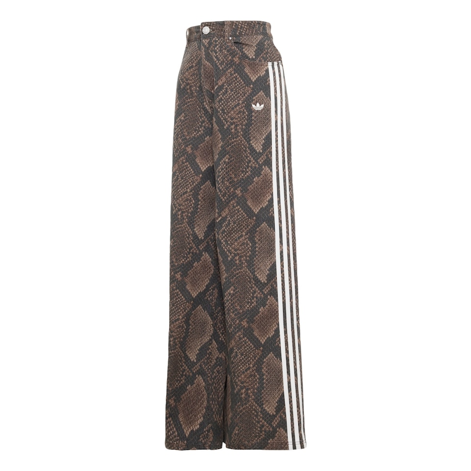 Jeans 'SNAKE PRINT DENIM LOOSE' brun / ljusbrun / mörkbrun