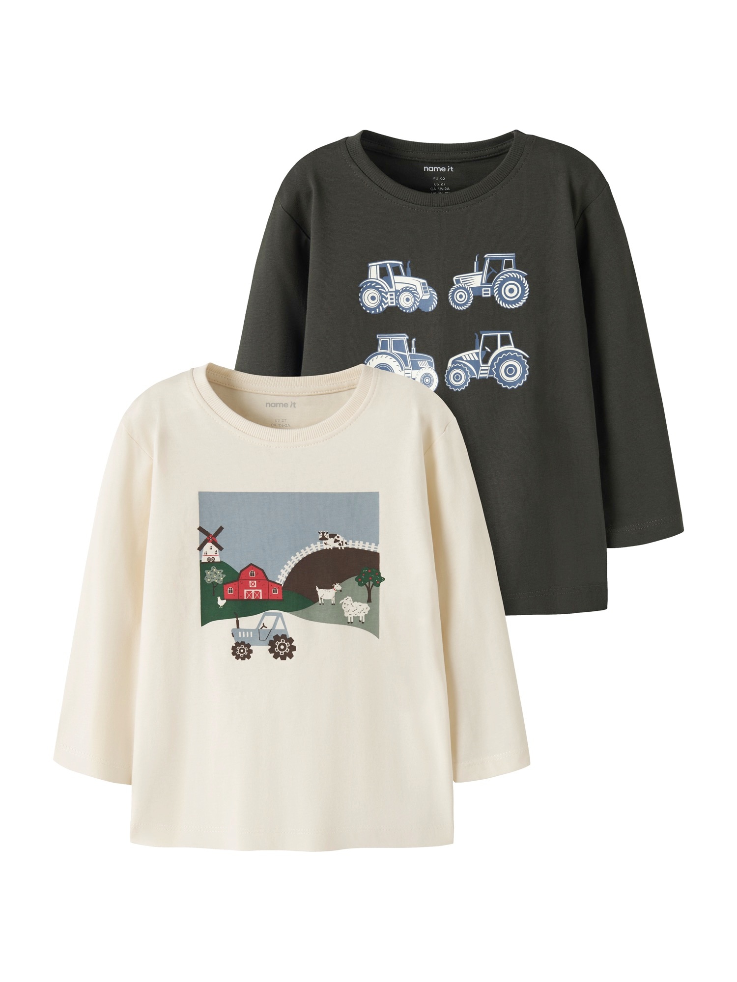 NAME IT Tricou NMMVictor bej deschis / opal / maro / verde închis