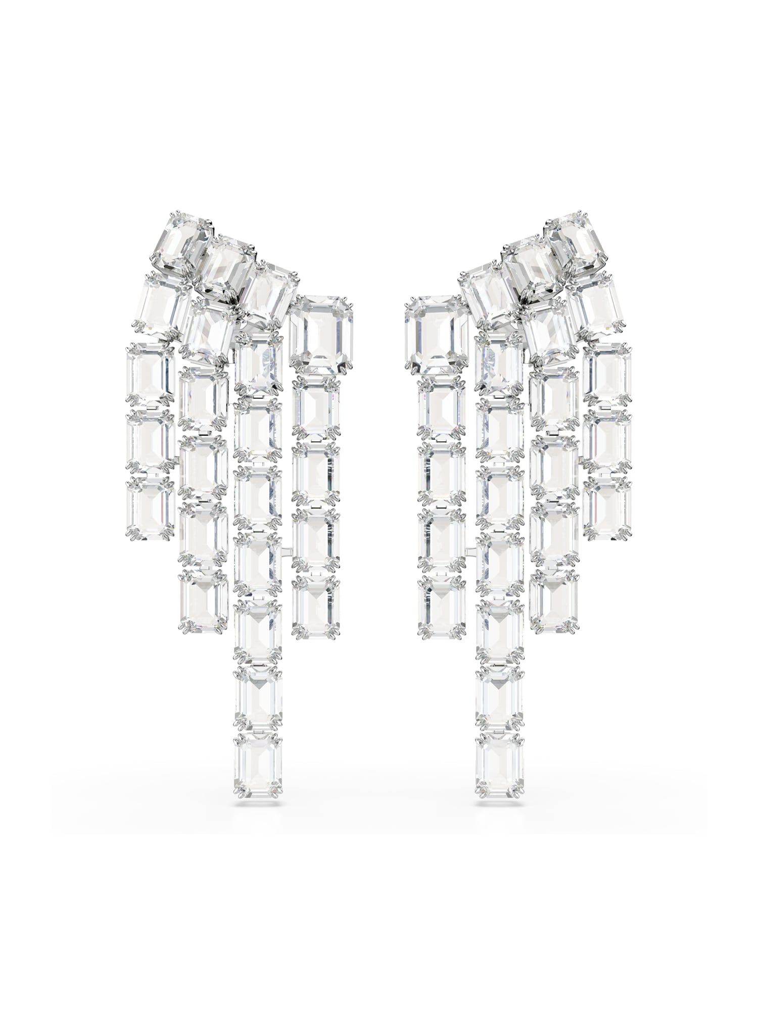 Swarovski Cercei Millenia  argintiu / transparent