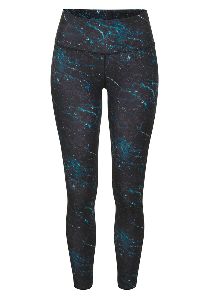 LASCANA ACTIVE Leggings Damen Größe M blau / grau / schwarz / weiß