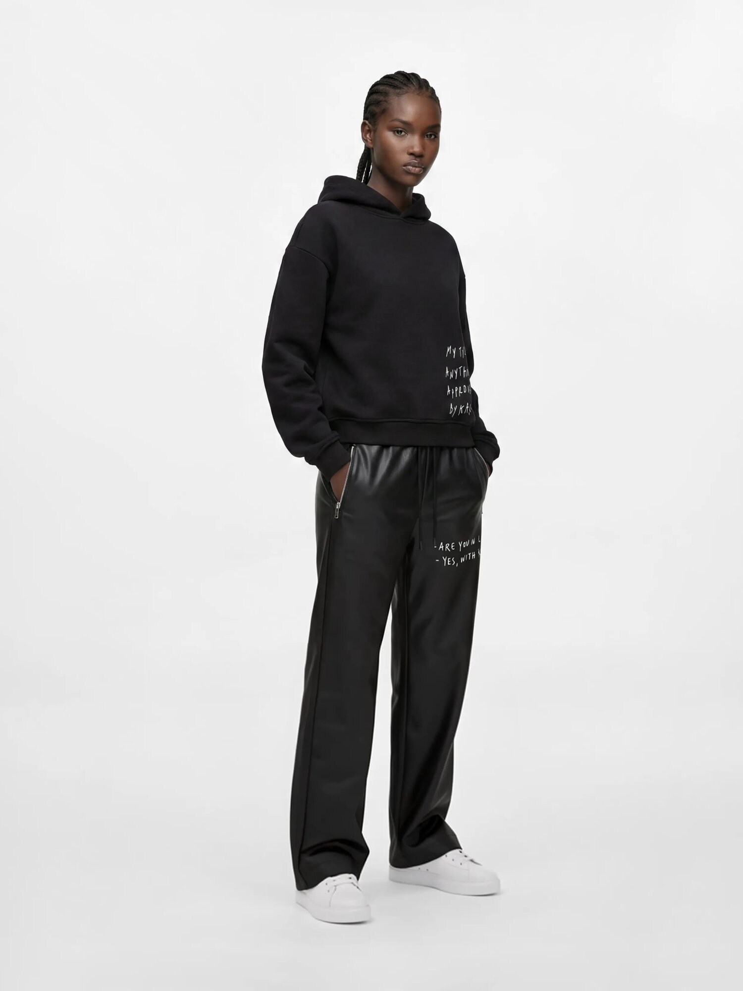 KARL LAGERFELD JEANS Sudadera ' KLJ X Pietro Terzini Boxy Kapuzenpullover ' negro – imagen 3