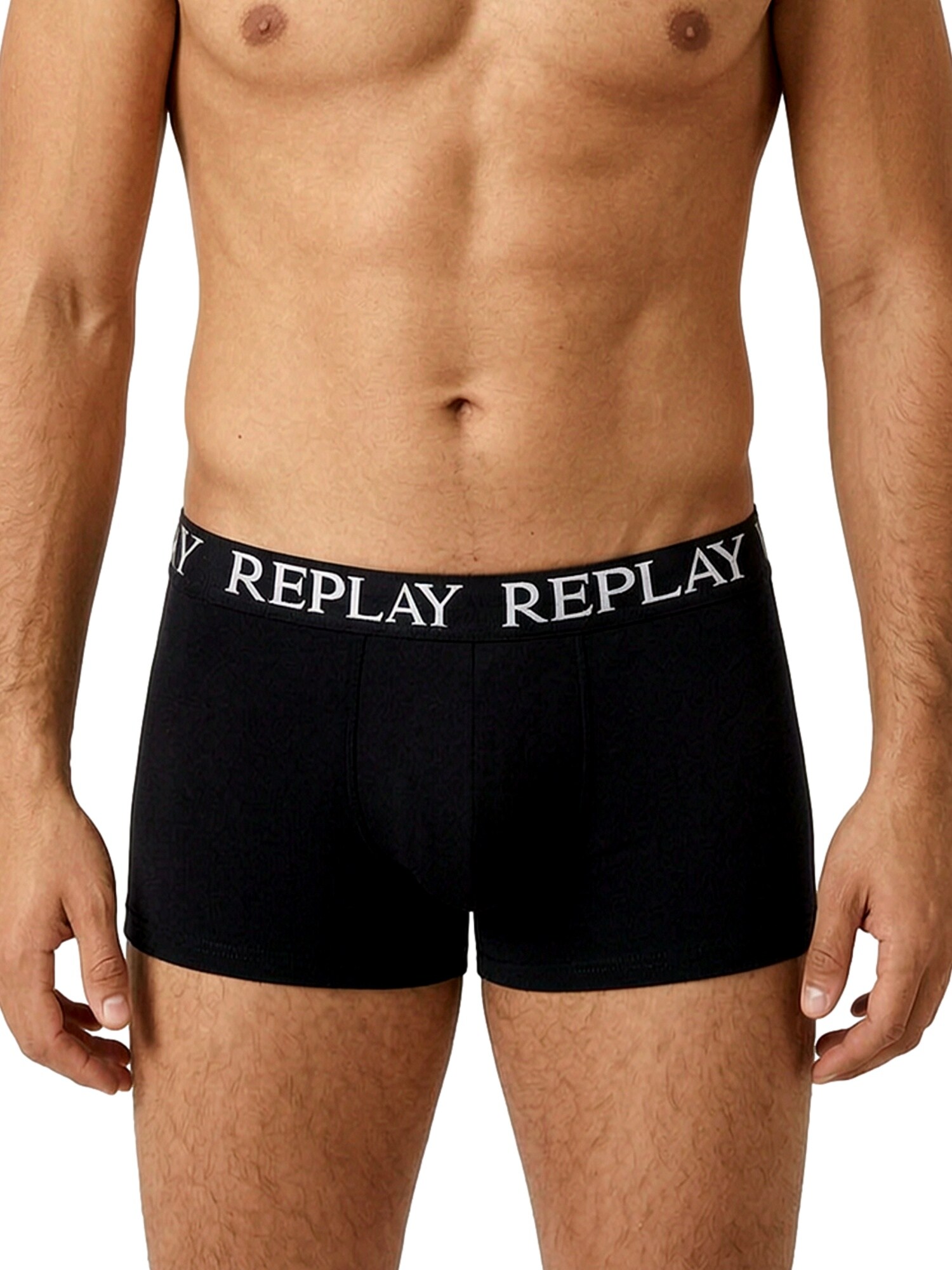 REPLAY Calzoncillo boxer gris claro / gris moteado / negro / blanco – imagen 3