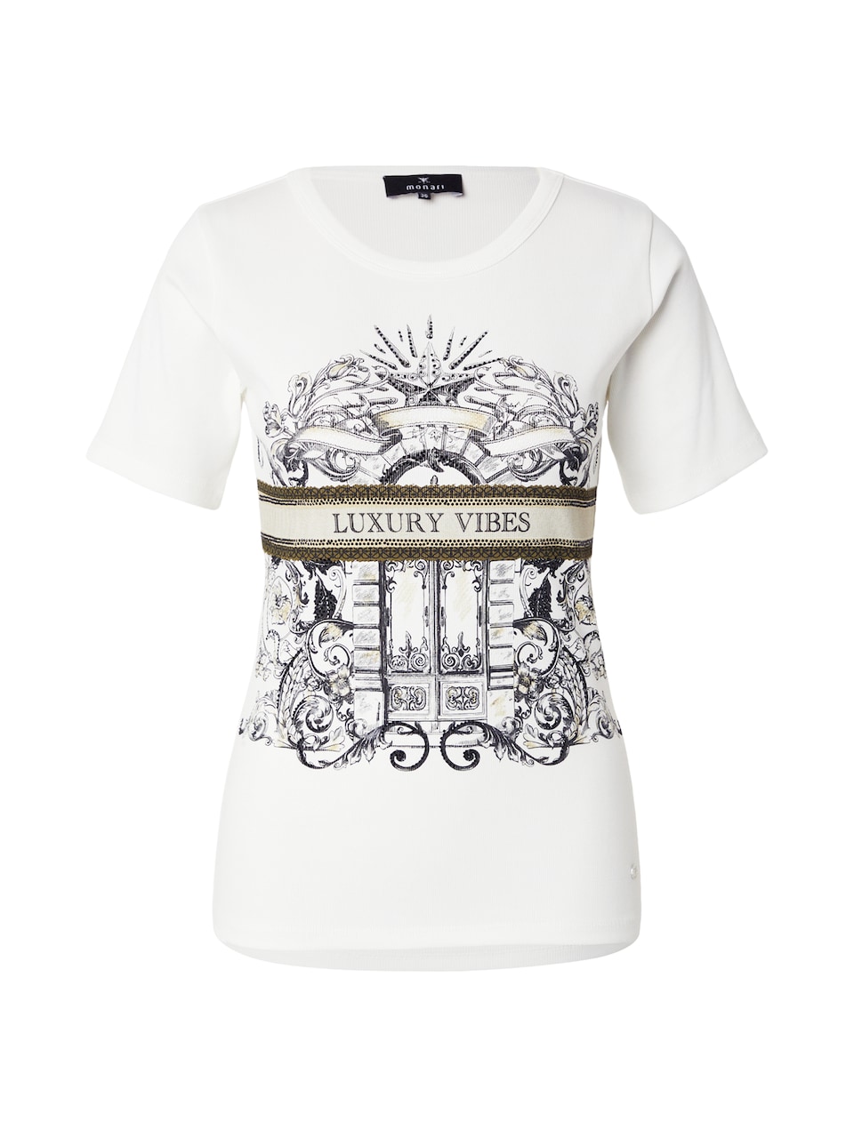 T-shirt chamois / sepia / svart