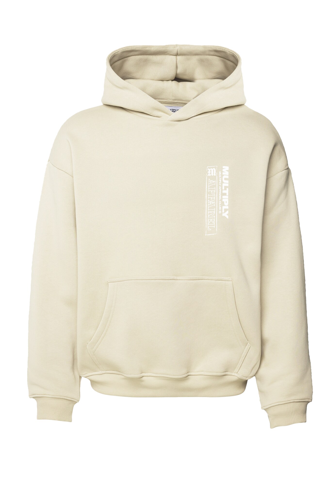 Multiply Apparel Bluză de molton Wanted  alb kitt / alb