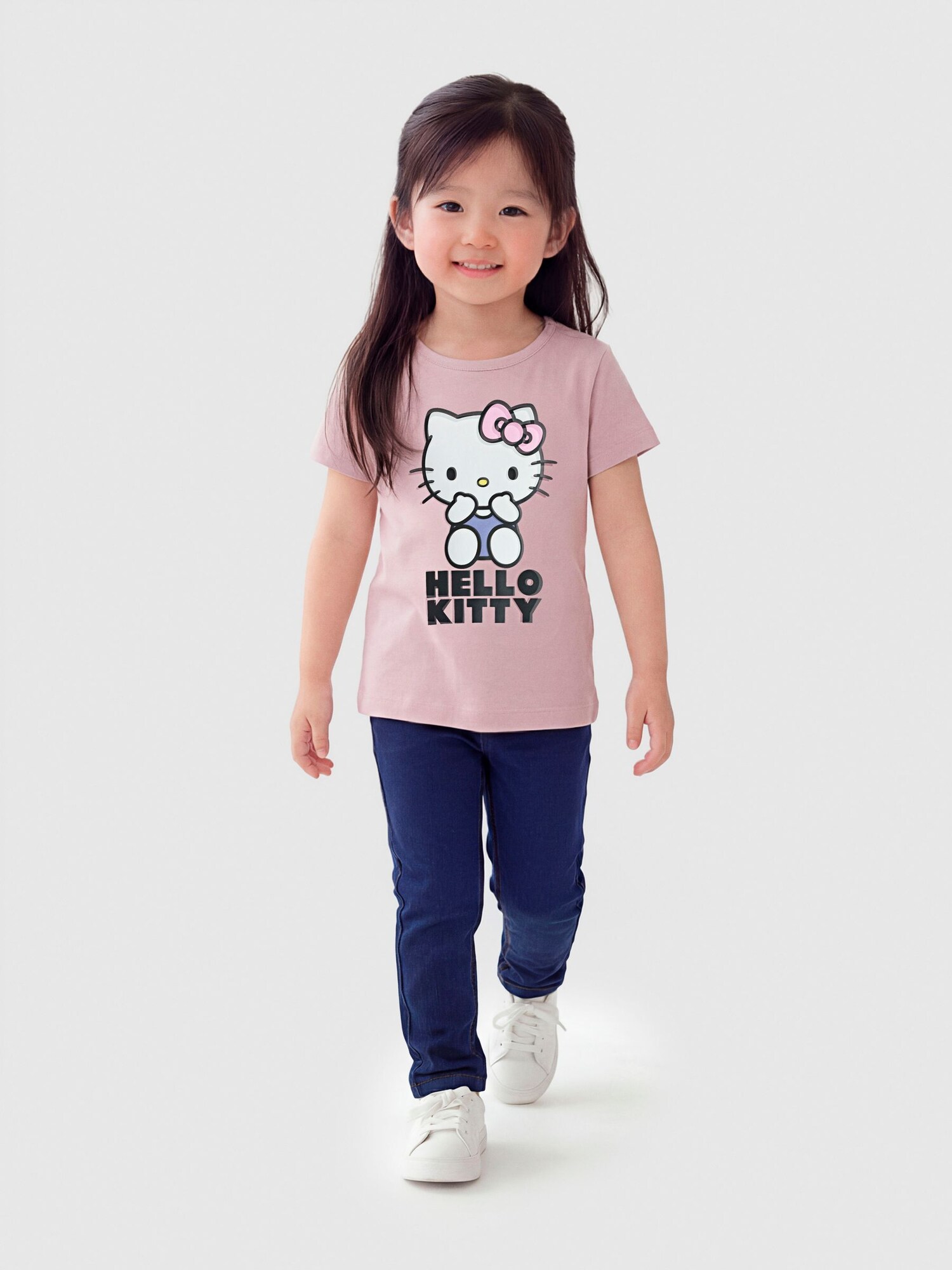 TWO SOON Camiseta 'Hello Kitty'  azul claro / lila / negro / blanco – imagen 4