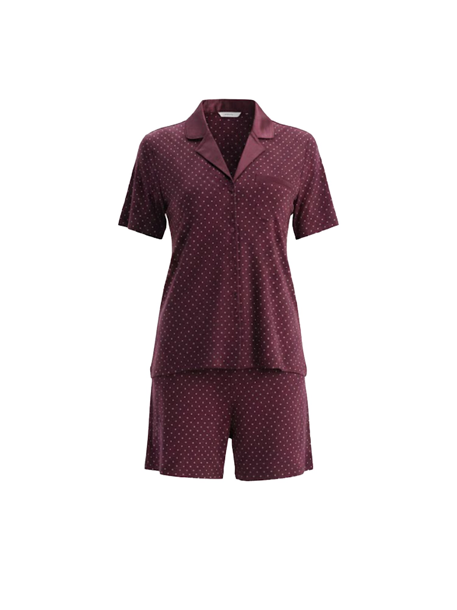Dagi Pijama  rojo vino / blanco