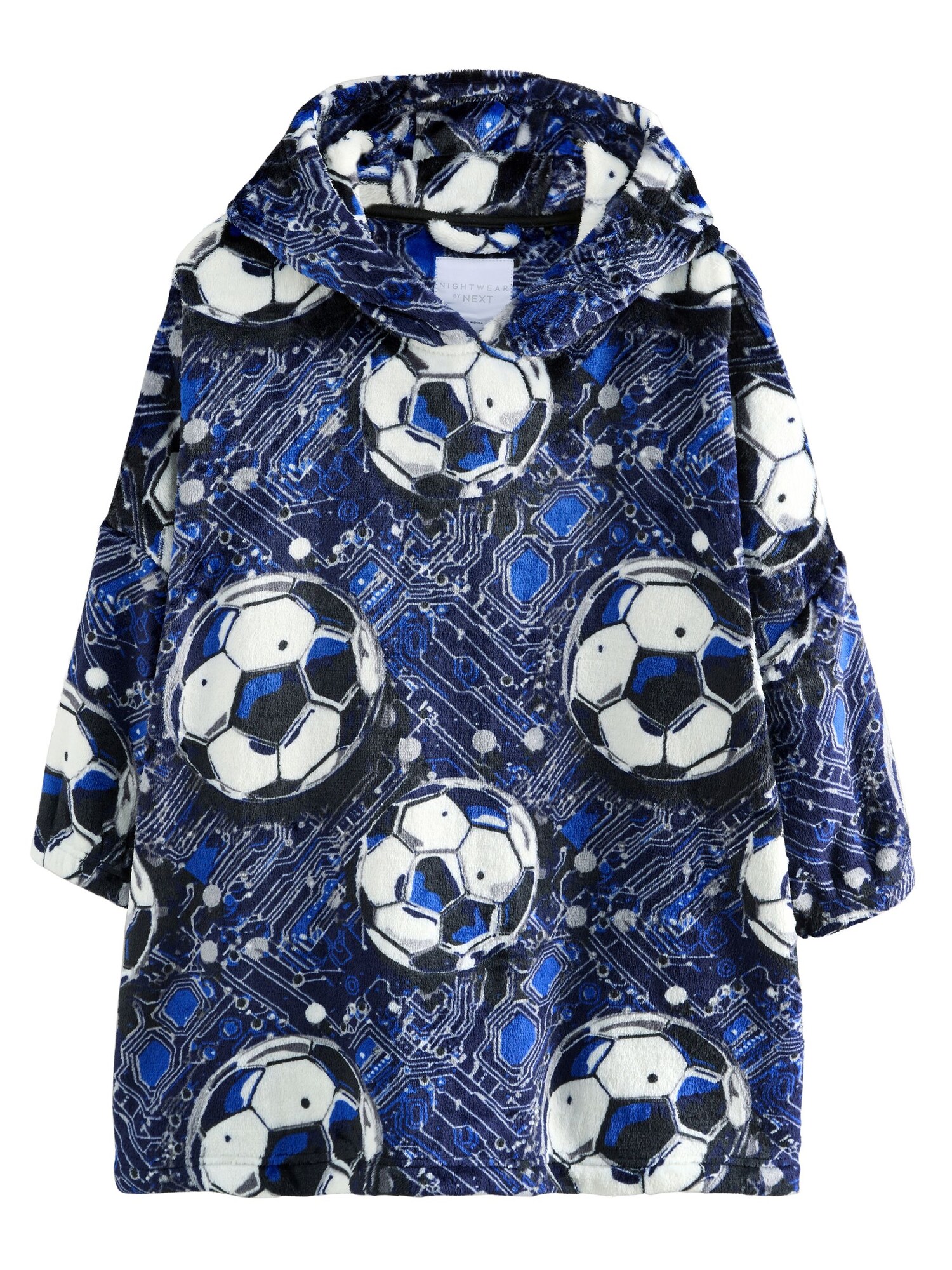 Next Halat de baie  albastru / bleumarin / negru / alb