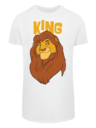 F4NT4STIC Shirt ”Disney The König Der Löwen Mufasa King’ Bruin / Curry / Zwart / Wit