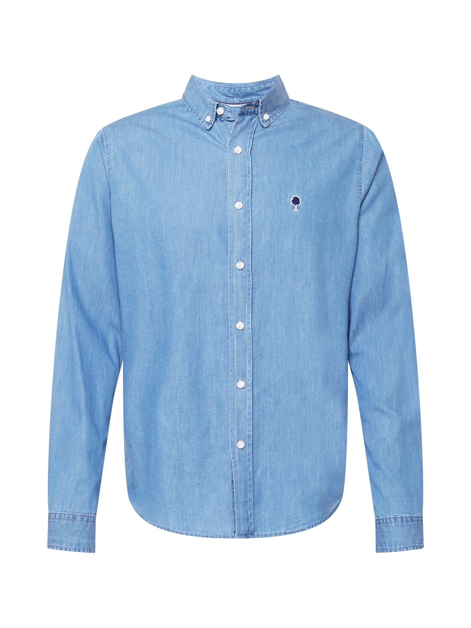 FAGUO Marškiniai 'IVOY' tamsiai (džinso) mėlyna / tamsiai mėlyna / balta