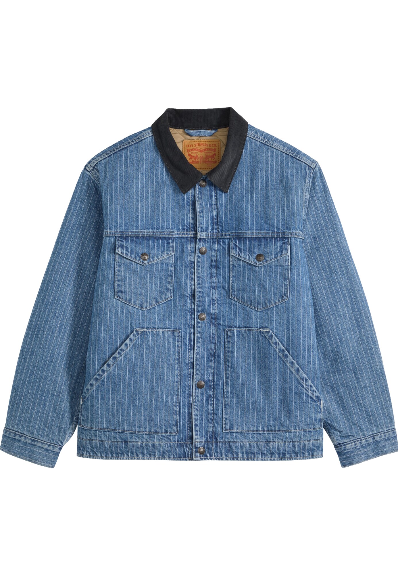 LEVIS ® Geacă de primăvară-toamnă MUNROE indigo / alb