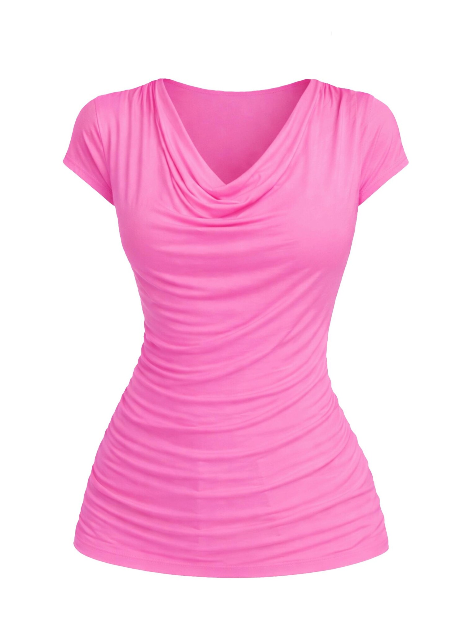REGINA FASHION Blúzka 'Wave Blouse'  neónovo ružová