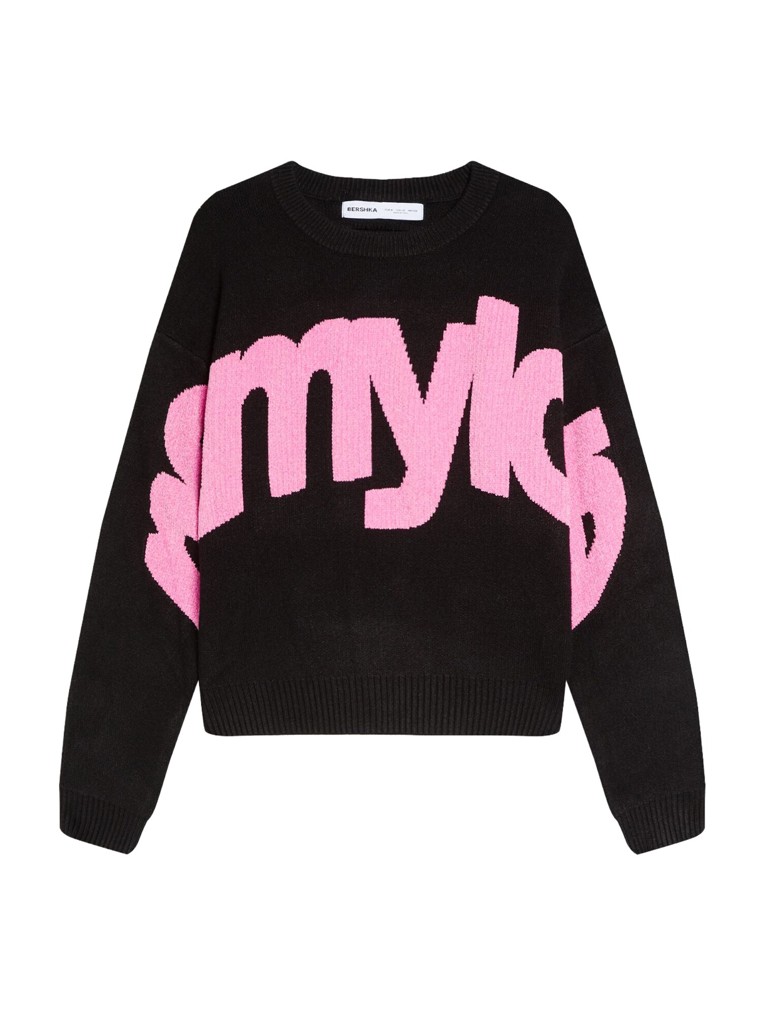 Bershka Pulover  roz / negru