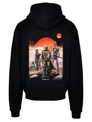 F4NT4STIC Sweatshirt ‘Star Wars The Mandalorian Warriors’ Grijs / Oranje / Zwart / Zilver