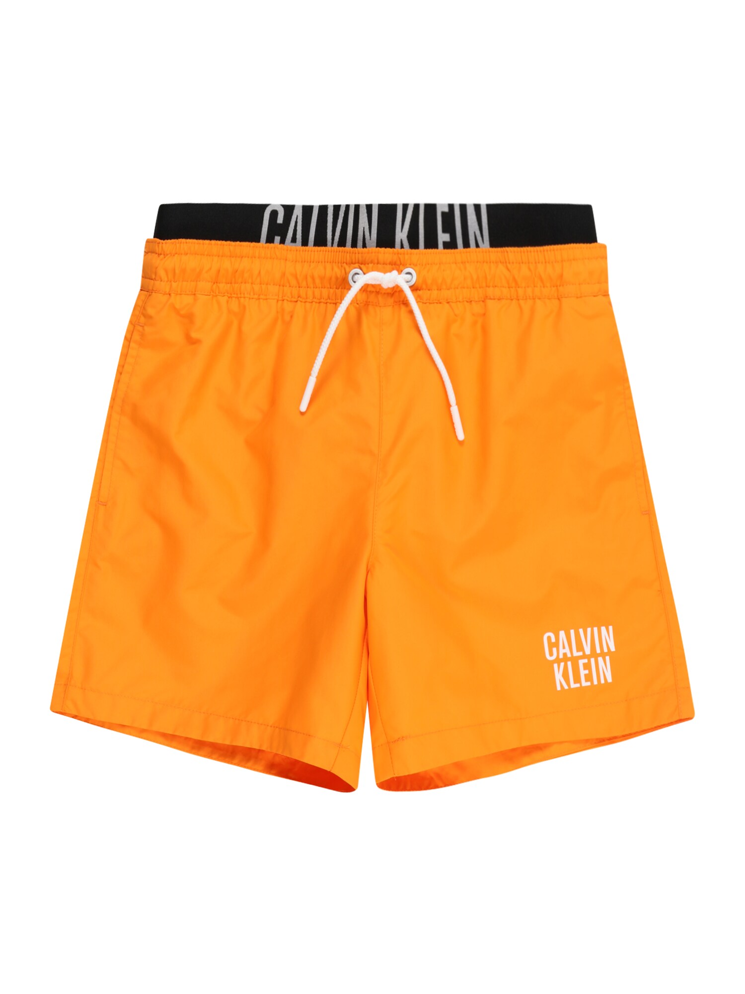 Calvin Klein Swimwear Шорти за плуване 'Intense Power'  оранжево / черно / бяло