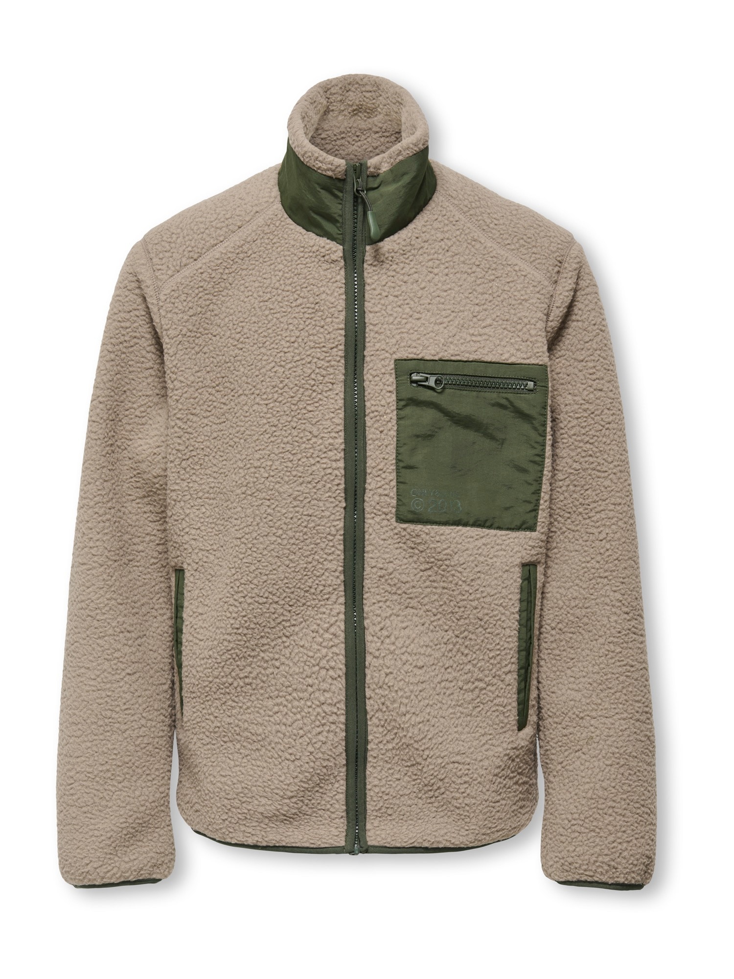 Only & Sons Junior Geacă de primăvară-toamnă OSJDALLAS bej / oliv