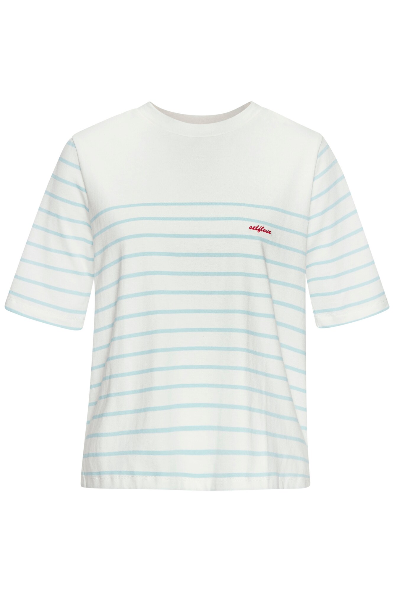 LASCANA Tricou  albastru deschis / alb natural