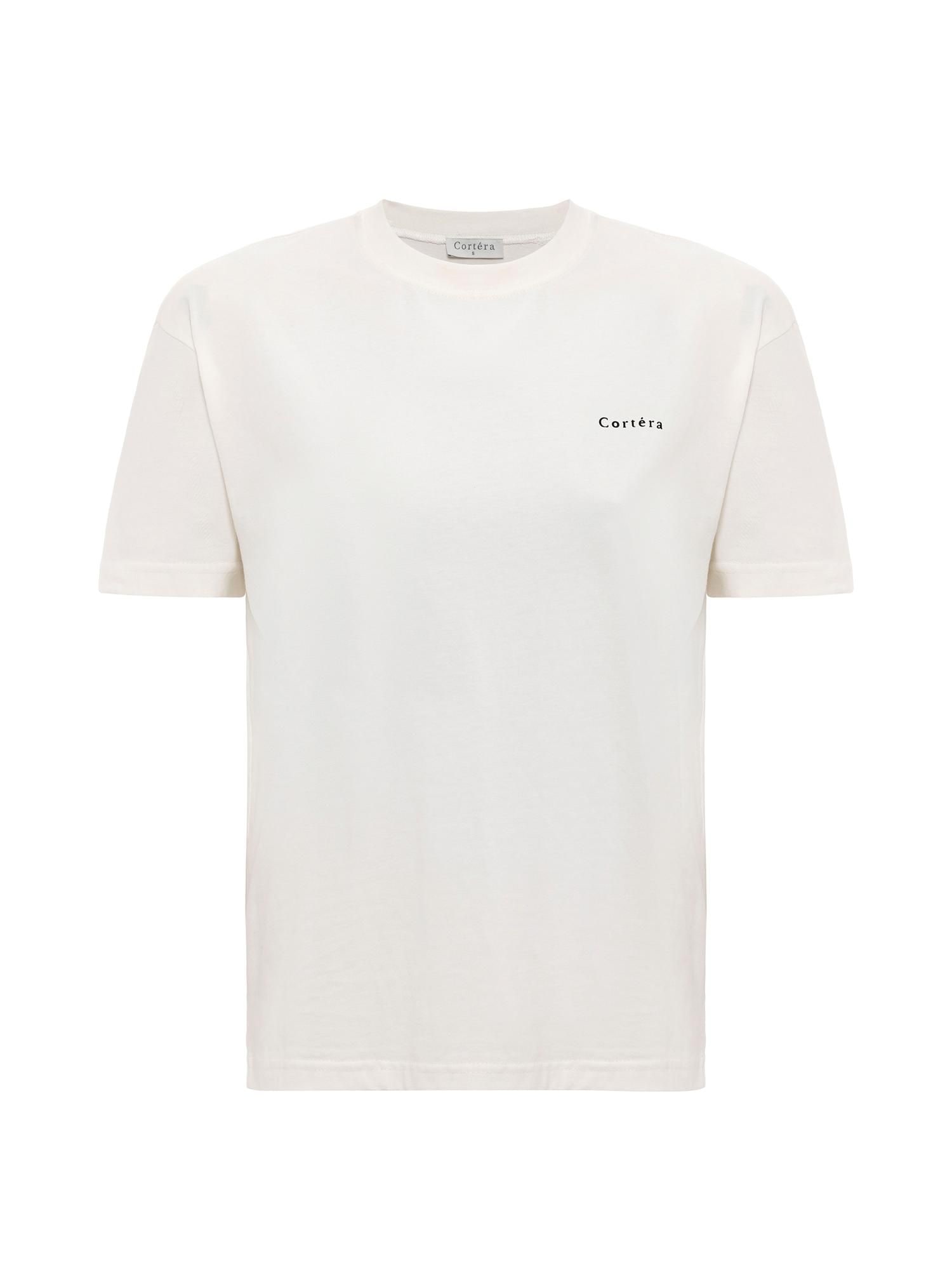 Cortera Tricou  alb murdar