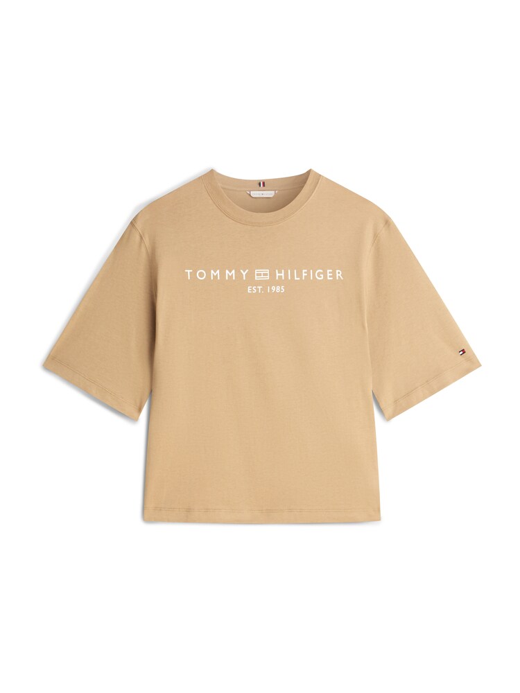 TOMMY HILFIGER T-Shirt Damen Größe XS beige / weiß