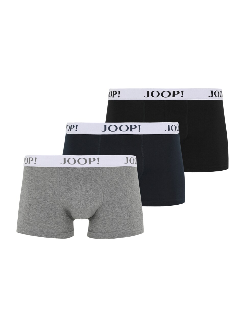Boxershorts marinblå / gråmelerad / svart