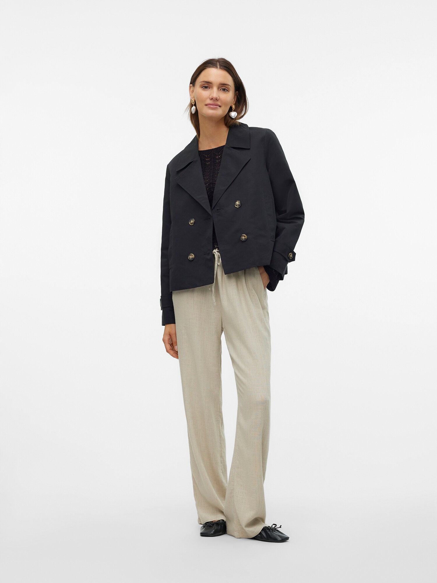 VERO MODA Prechodný kabát 'VMCHLOEMIA' čierna (obrázok 3)