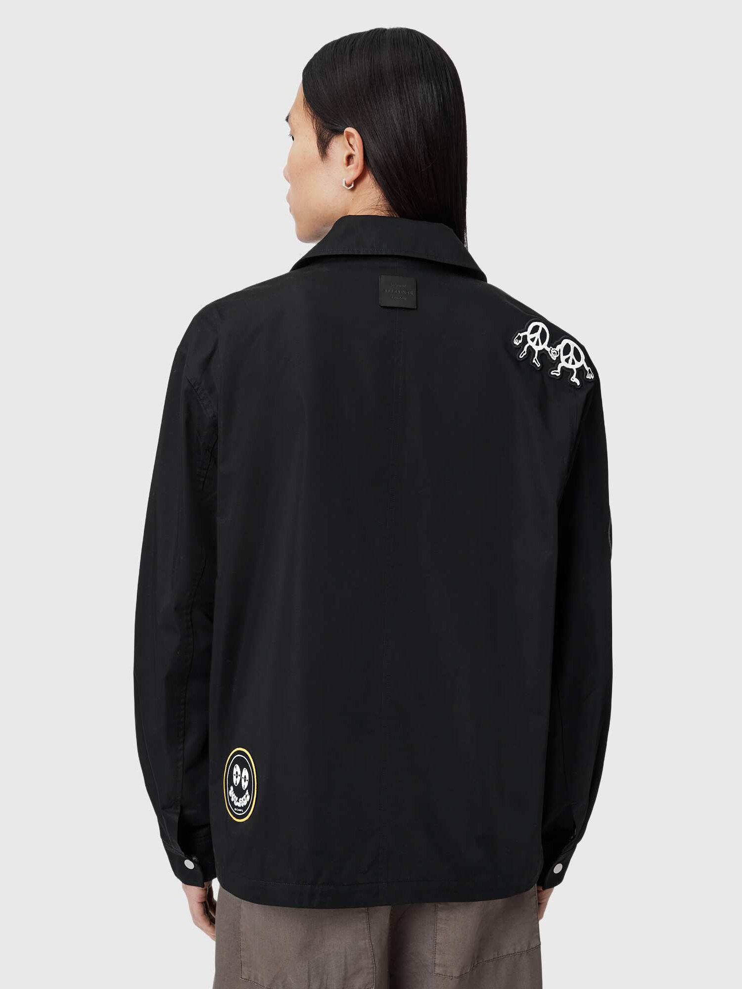 AllSaints Chaqueta de entretiempo 'SOUNDMAN' beige / rojo claro / negro / blanco – imagen 3